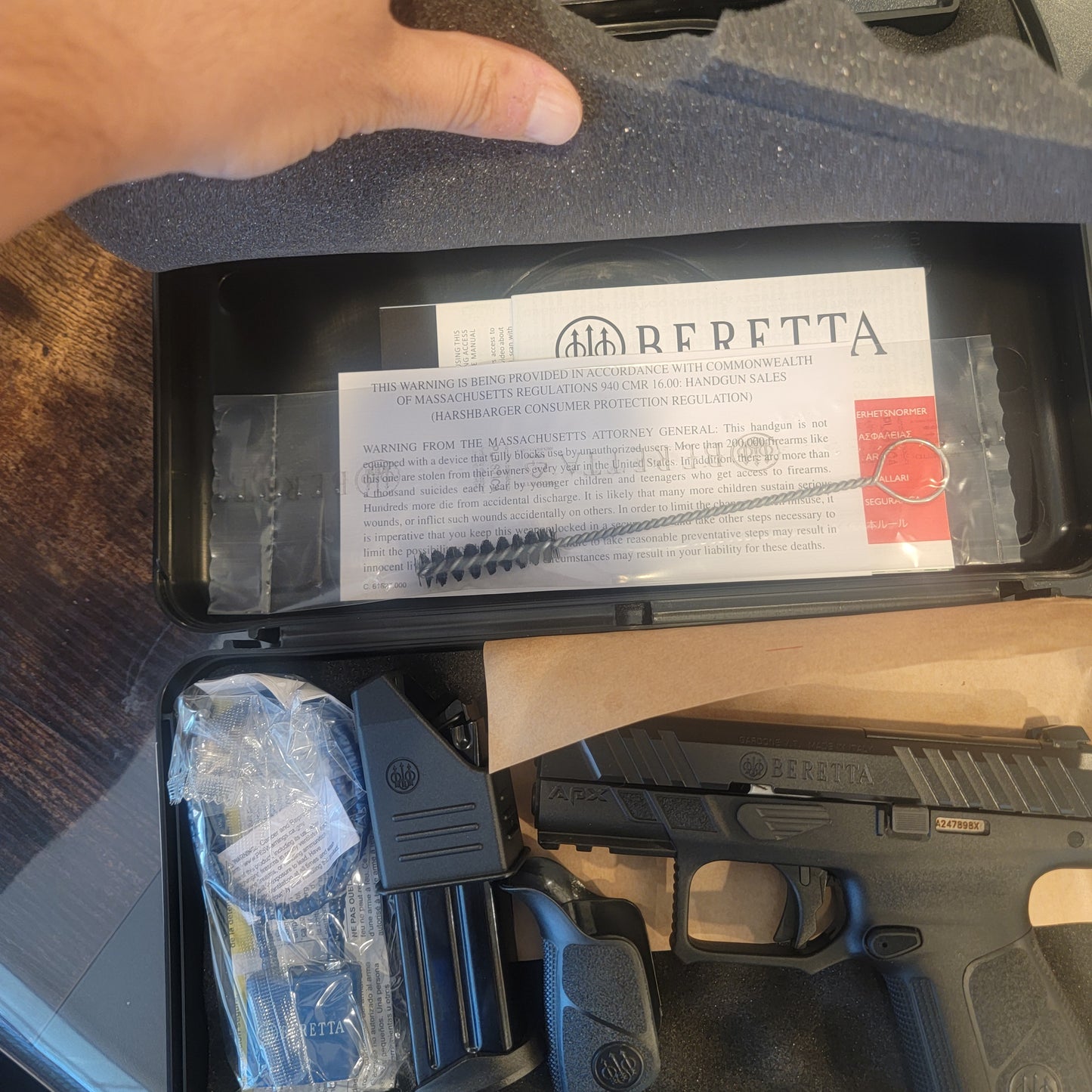 BERETTA APX-A1 Compact 9MM 15RD 3.7" black New