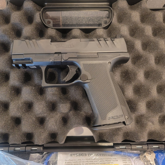 Walther PDP F- Series 9MM 15RD 3.5" Black Compact Optics ready