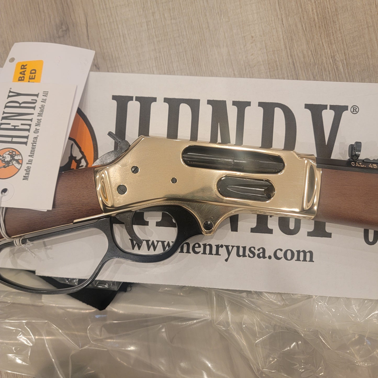 Henry Big Game Brass/Blued Lever Action Rifle 45-70 Government Model H010B