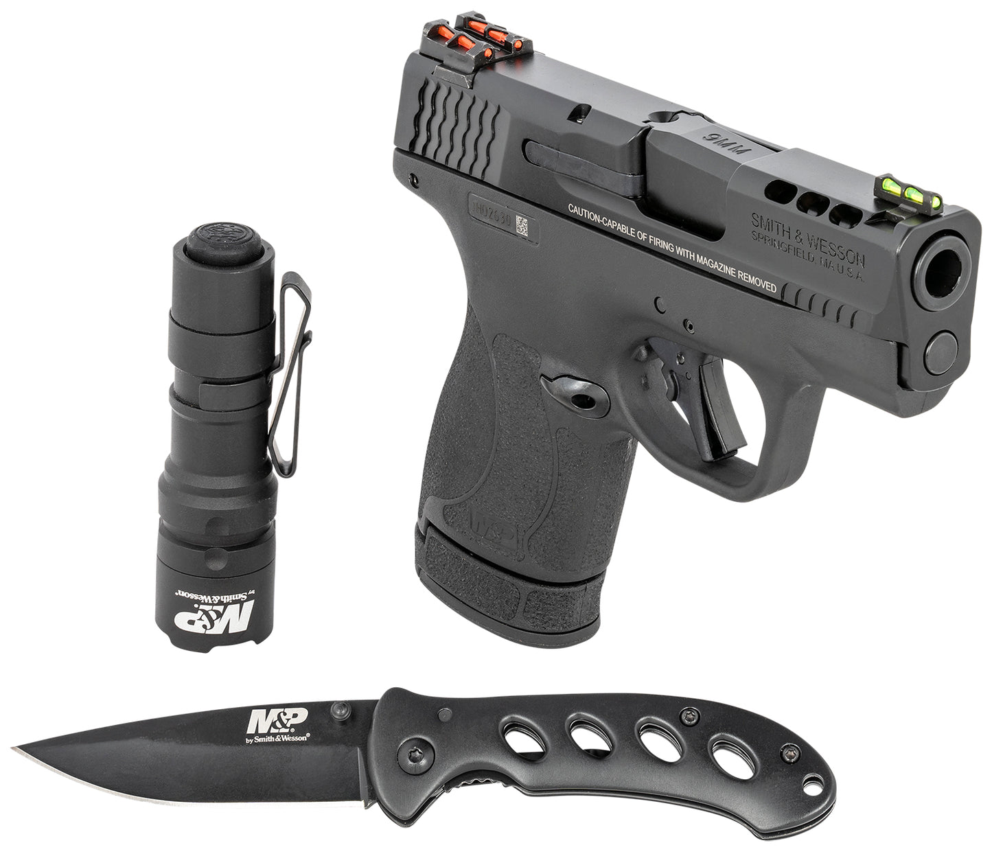 Smith and Wesson PC M&P9 Shield Plus Ported TS 9mm EDC Kit New
