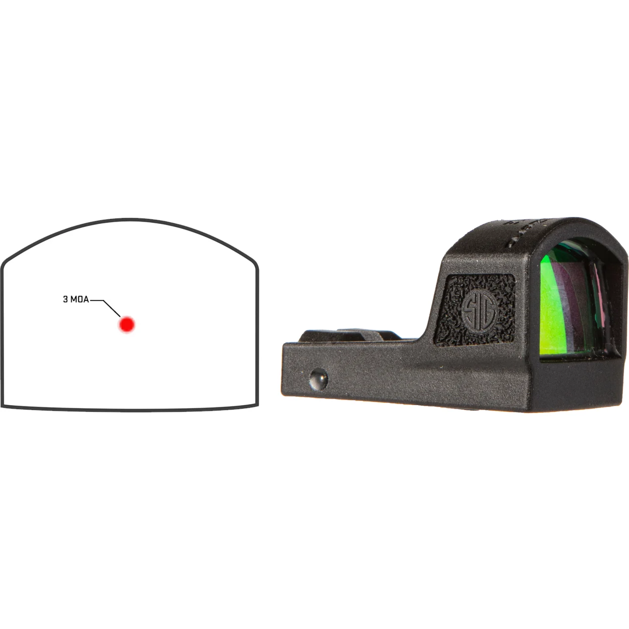 Sig Sauer Electro-Optics SOR01030 RomeoZero Elite Black 1x 24mm 3 MOA Red Dot